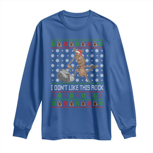 Funny Marcus The Worm Christmas Long Sleeve Shirt I Dont Like This Rock Xmas Holiday TS11 Royal Blue Print Your Wear