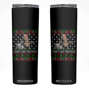 Funny Marcus The Worm Christmas Skinny Tumbler I Dont Like This Rock Xmas Holiday TS11 Black Print Your Wear