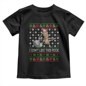 Funny Marcus The Worm Christmas Toddler T Shirt I Dont Like This Rock Xmas Holiday TS11 Black Print Your Wear
