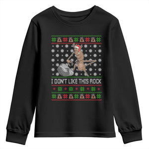 Funny Marcus The Worm Christmas Youth Sweatshirt I Dont Like This Rock Xmas Holiday TS11 Black Print Your Wear