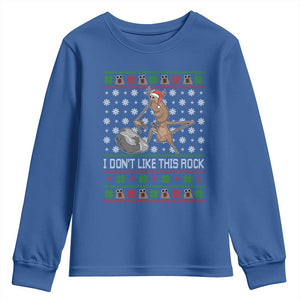 Funny Marcus The Worm Christmas Youth Sweatshirt I Dont Like This Rock Xmas Holiday TS11 Royal Blue Print Your Wear