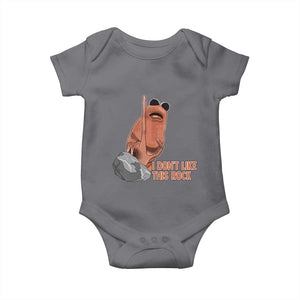 Funny Marcus The Worm Baby Onesie I Dont Like This Rock Meme TS11 Charcoal Print Your Wear