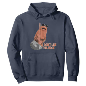 Funny Marcus The Worm Hoodie I Dont Like This Rock Meme TS11 Navy Print Your Wear