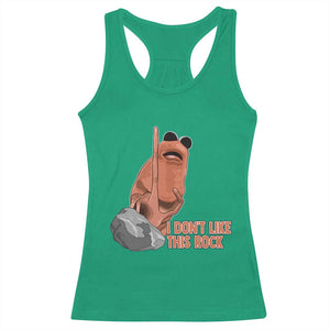 Funny Marcus The Worm Racerback Tank Top I Dont Like This Rock Meme TS11 Irish Green Print Your Wear