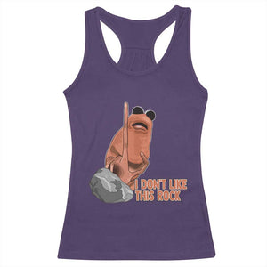 Funny Marcus The Worm Racerback Tank Top I Dont Like This Rock Meme TS11 Purple Print Your Wear