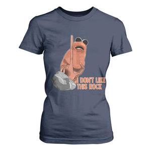 Funny Marcus The Worm T Shirt For Women I Dont Like This Rock Meme TS11 Navy Print Your Wear