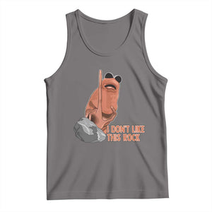 Funny Marcus The Worm Tank Top I Dont Like This Rock Meme TS11 Deep Heather Print Your Wear