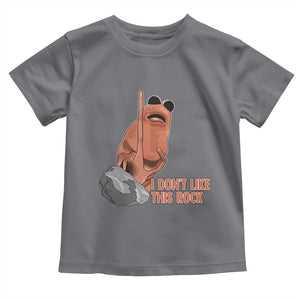 Funny Marcus The Worm Toddler T Shirt I Dont Like This Rock Meme TS11 Charcoal Print Your Wear
