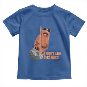 Funny Marcus The Worm Toddler T Shirt I Dont Like This Rock Meme TS11 Royal Blue Print Your Wear