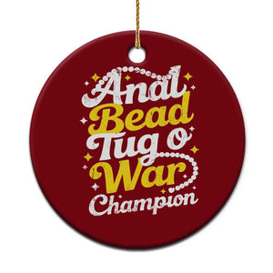 Funny Anal Bead Tug O War Ceramic Ornament Inappropriate Adult Humor Weird Cringe TS11 1pc Red Print Your Wear