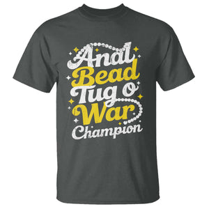 Funny Anal Bead Tug O War T Shirt Inappropriate Adult Humor Weird Cringe TS11 Dark Heather Print Your Wear