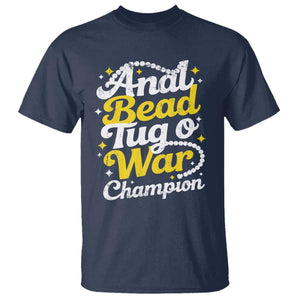 Funny Anal Bead Tug O War T Shirt Inappropriate Adult Humor Weird Cringe TS11 Navy Print Your Wear