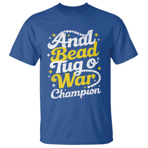 Funny Anal Bead Tug O War T Shirt Inappropriate Adult Humor Weird Cringe TS11 Royal Blue Print Your Wear