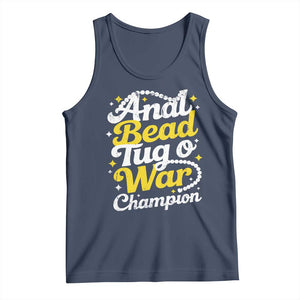 Funny Anal Bead Tug O War Tank Top Inappropriate Adult Humor Weird Cringe TS11 Navy Print Your Wear
