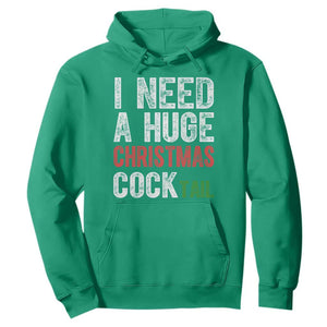 I Need A Huge Christmas Cocktail Hoodie Funny Adult Humor Xmas Party Drinking TS11 Irish Green Print Your Wear