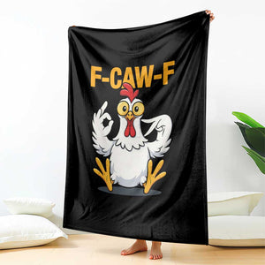 Funny F Caw F 67 Meme Throw Blanket Cartoon Chicken Poultry Humor TS11 Print Your Wear