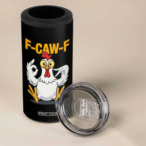Funny F Caw F 67 Meme 4 in 1 Can Cooler Tumbler Cartoon Chicken Poultry Humor TS11 Print Your Wear