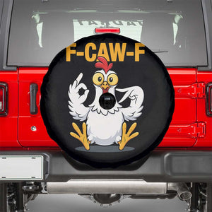 Funny F Caw F 67 Meme Spare Tire Cover Cartoon Chicken Poultry Humor TS11 Black Print Your Wear
