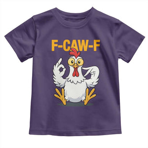 Funny F Caw F 67 Meme Toddler T Shirt Cartoon Chicken Poultry Humor TS11 Purple Print Your Wear