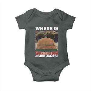 Funny Marcus The Worm Christmas Baby Onesie Where Is Jimbo James Xmas Ugly Sweater TS11 Dark Heather Print Your Wear