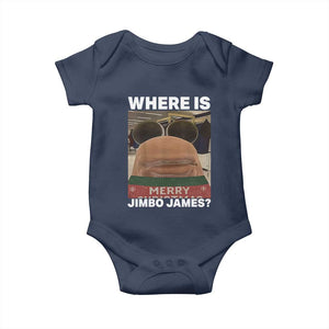 Funny Marcus The Worm Christmas Baby Onesie Where Is Jimbo James Xmas Ugly Sweater TS11 Navy Print Your Wear