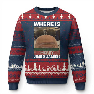 Funny Marcus The Worm Xmas Ugly Christmas Sweater Where Is Jimbo James Xmas Ugly Sweater TS11 Navy Red Print Your Wear