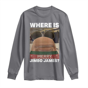 Funny Marcus The Worm Christmas Long Sleeve Shirt Where Is Jimbo James Xmas Ugly Sweater TS11 Charcoal Print Your Wear
