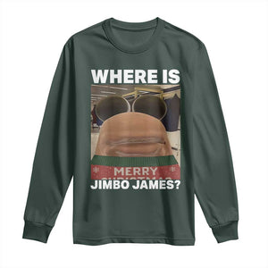 Funny Marcus The Worm Christmas Long Sleeve Shirt Where Is Jimbo James Xmas Ugly Sweater TS11 Dark Forest Green Print Your Wear