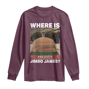 Funny Marcus The Worm Christmas Long Sleeve Shirt Where Is Jimbo James Xmas Ugly Sweater TS11 Maroon Print Your Wear
