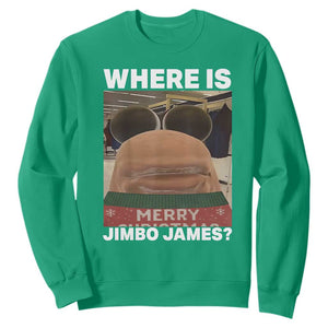 Funny Marcus The Worm Christmas Sweatshirt Where Is Jimbo James Xmas Ugly Sweater TS11 Irish Green Print Your Wear