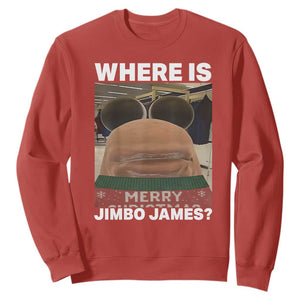Funny Marcus The Worm Christmas Sweatshirt Where Is Jimbo James Xmas Ugly Sweater TS11 Red Print Your Wear