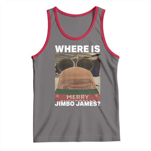 Funny Marcus The Worm Christmas Tank Top Where Is Jimbo James Xmas Ugly Sweater TS11 Deep Heather Red Print Your Wear