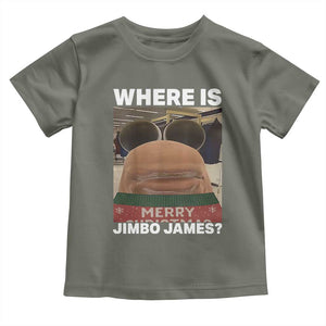 Funny Marcus The Worm Christmas Toddler T Shirt Where Is Jimbo James Xmas Ugly Sweater TS11 Military Green Print Your Wear