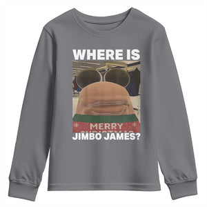 Funny Marcus The Worm Christmas Youth Sweatshirt Where Is Jimbo James Xmas Ugly Sweater TS11 Charcoal Print Your Wear