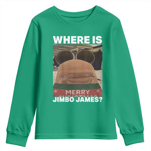 Funny Marcus The Worm Christmas Youth Sweatshirt Where Is Jimbo James Xmas Ugly Sweater TS11 Irish Green Print Your Wear