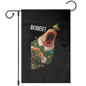 Funny Christmas Marcus The Worm Robert Xmas Elf Garden Flag TS11 Black Print Your Wear