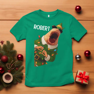 Funny Christmas Marcus The Worm Robert Xmas Elf T Shirt TS11 Irish Green Print Your Wear