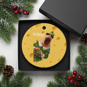 Funny Christmas Marcus The Worm Robert Xmas Elf Ceramic Ornament TS11 1pc Yellow Cheese Print Your Wear