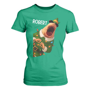 Funny Christmas Marcus The Worm Robert Xmas Elf T Shirt For Women TS11 Irish Green Print Your Wear