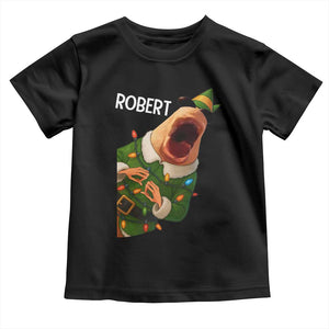 Funny Christmas Marcus The Worm Robert Xmas Elf Toddler T Shirt TS11 Black Print Your Wear
