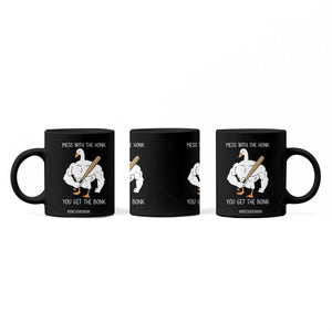 Funny Mess With The Honk You Get The Bonk Coffee Mug Muscle Silly Goose TS11 Print Your Wear