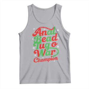 Funny Anal Bead Tug O War Christmas Tank Top Inappropriate Adult Humor Weird Cringe TS11 Athletic Heather Print Your Wear