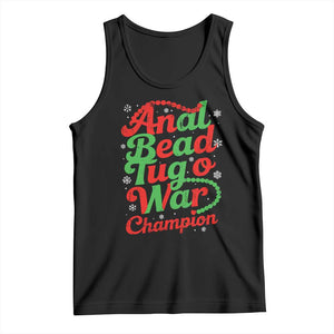 Funny Anal Bead Tug O War Christmas Tank Top Inappropriate Adult Humor Weird Cringe TS11 Black Print Your Wear