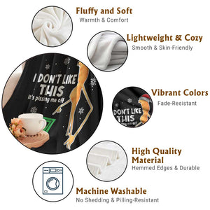 Funny Marcus The Worm 67 Meme Christmas Throw Blanket I Don't Like This It's Pissing Me Off TS11 Print Your Wear