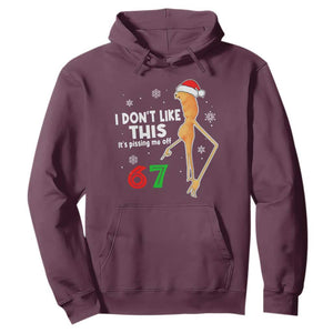 Funny Marcus The Worm 67 Meme Christmas Hoodie I Don't Like This It's Pissing Me Off - Print Your Wear