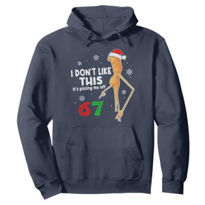 Funny Marcus The Worm 67 Meme Christmas Hoodie I Don't Like This It's Pissing Me Off - Print Your Wear