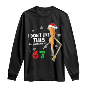 Funny Marcus The Worm 67 Meme Christmas Long Sleeve Shirt I Don't Like This It's Pissing Me Off TS11 Black Print Your Wear