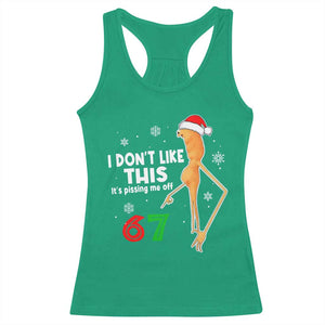 Funny Marcus The Worm 67 Meme Christmas Racerback Tank Top I Don't Like This It's Pissing Me Off TS11 Irish Green Print Your Wear
