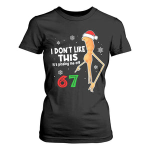 Funny Marcus The Worm 67 Meme Christmas T Shirt For Women I Don't Like This It's Pissing Me Off TS11 Black Print Your Wear
