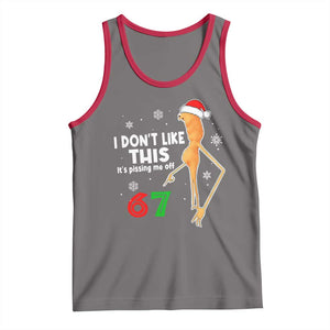 Funny Marcus The Worm 67 Meme Christmas Tank Top I Don't Like This It's Pissing Me Off TS11 Deep Heather Red Print Your Wear